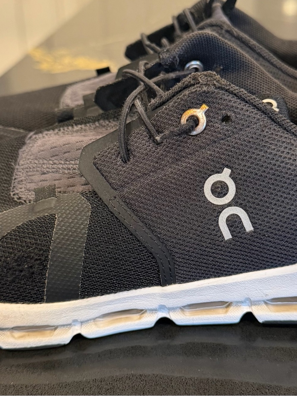 On Running Men’s Athletic Sneakers - Black and White